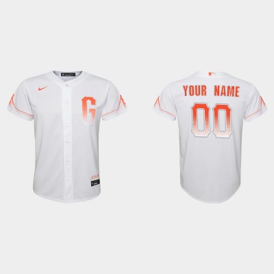 San Francisco Giants Custom Youth 2021 City Connect White Jersey
